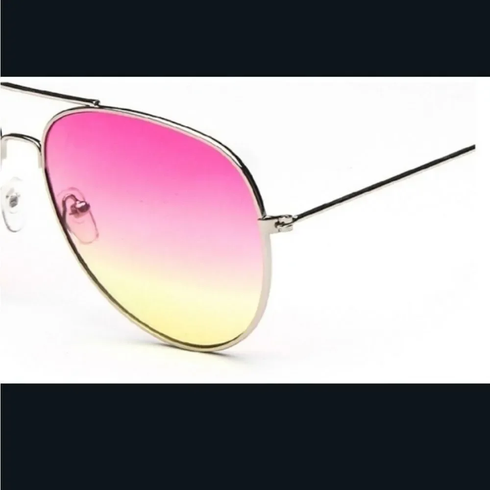 Pink UNISEX LUXURY AVIATOR SINGAPORE SUNGLASSES